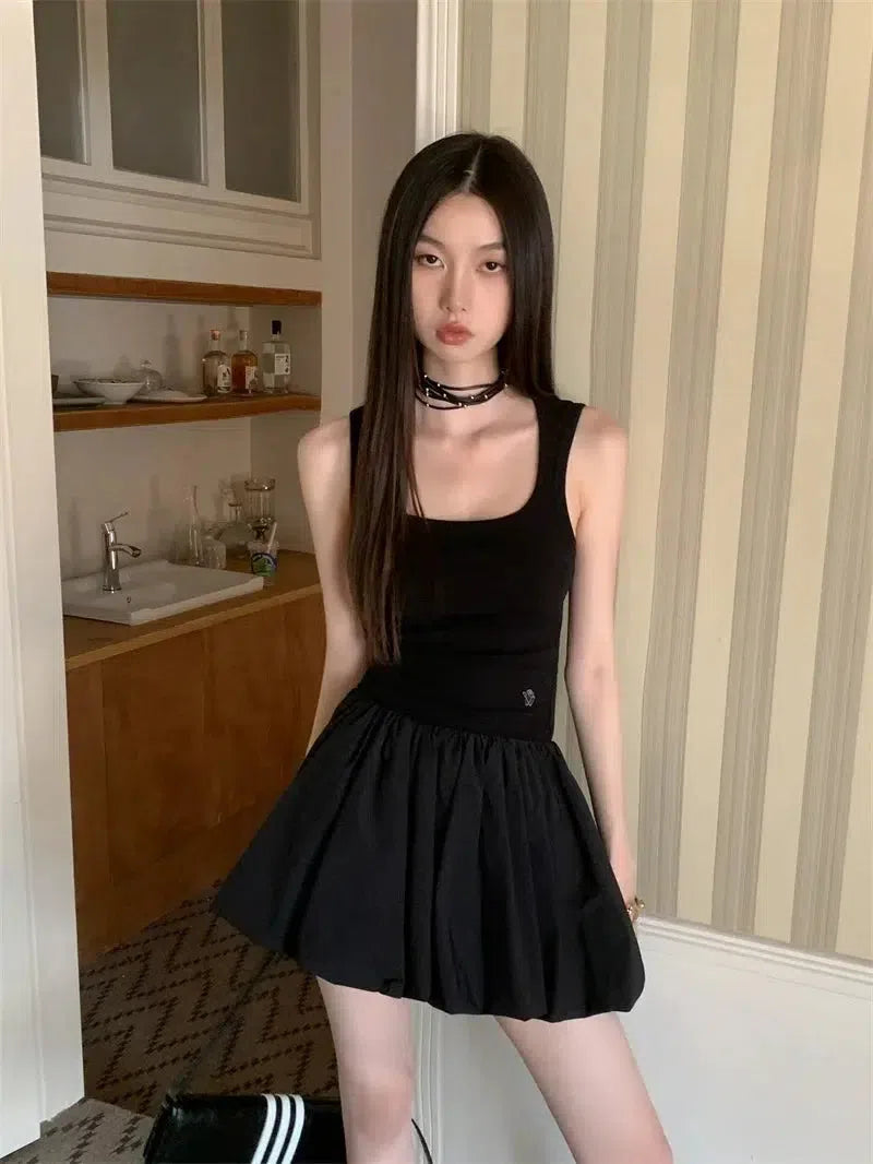 Stylish Work Outfits, Outfit Summer Ideas Bubble Mini Dress Stylish Work Outfits, Outfit Summer Ideas Bubble Mini Dress