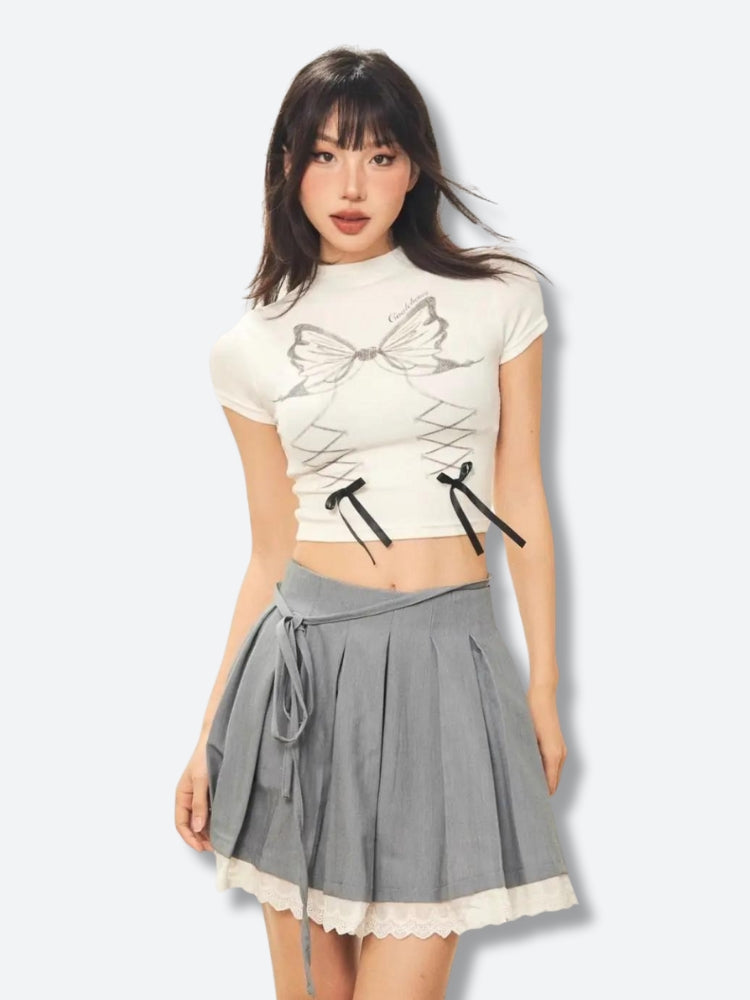 Stylish Work Outfits, Outfit Summer Ideas Butterfly Crop Top