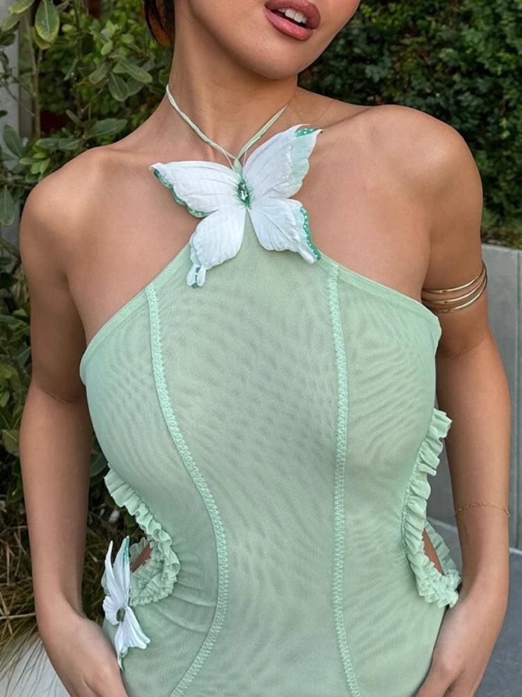 Stylish Work Outfits, Outfit Summer Ideas Butterfly Cut Out Maxi Dress Stylish Work Outfits, Outfit Summer Ideas Butterfly Cut Out Maxi Dress