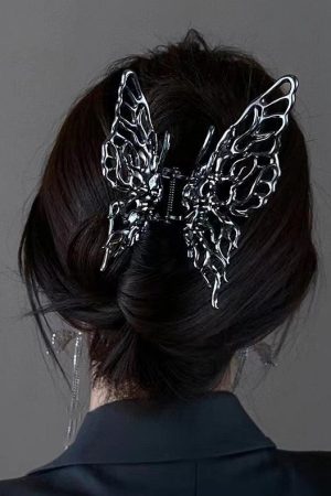 Stylish Work Outfits, Outfit Summer Ideas Butterfly Hair Clip