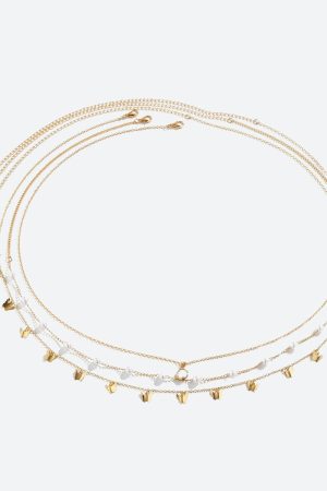 Stylish Work Outfits, Outfit Summer Ideas Butterfly Layered Beaded Belly Chain