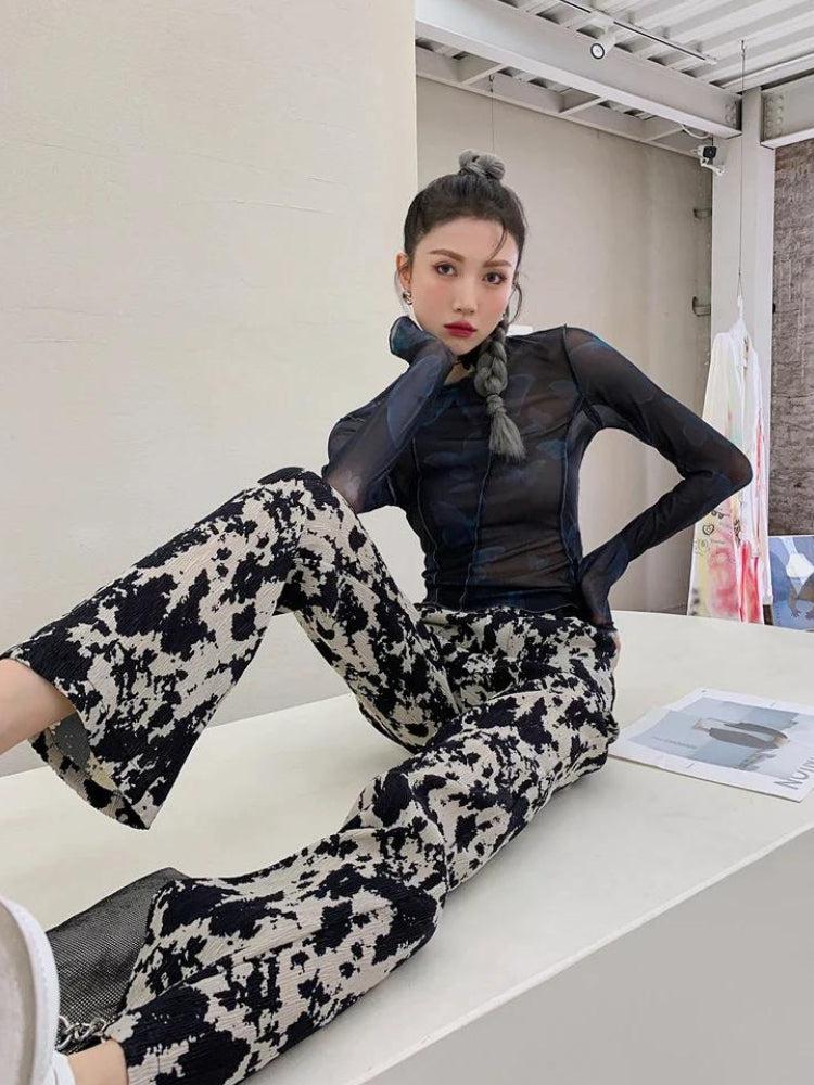 Stylish Work Outfits, Outfit Summer Ideas Butterfly Seam Detailed Mesh Top Stylish Work Outfits, Outfit Summer Ideas Butterfly Seam Detailed Mesh Top