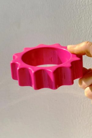 Stylish Work Outfits, Outfit Summer Ideas Candy Chunky Resin Bracelet