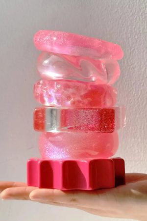 Stylish Work Outfits, Outfit Summer Ideas Candy Chunky Resin Bracelet