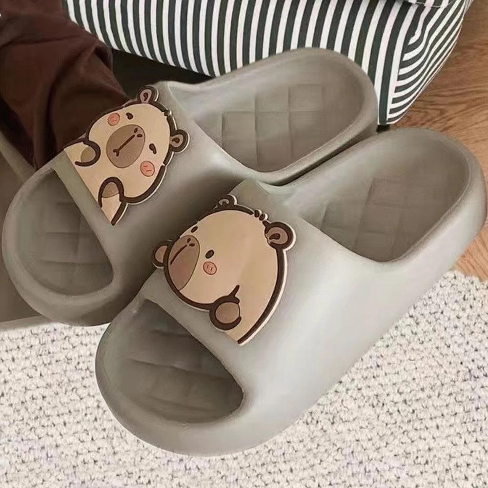 Stylish Work Outfits, Outfit Summer Ideas Capybara Rubber Slippers Stylish Work Outfits, Outfit Summer Ideas Capybara Rubber Slippers