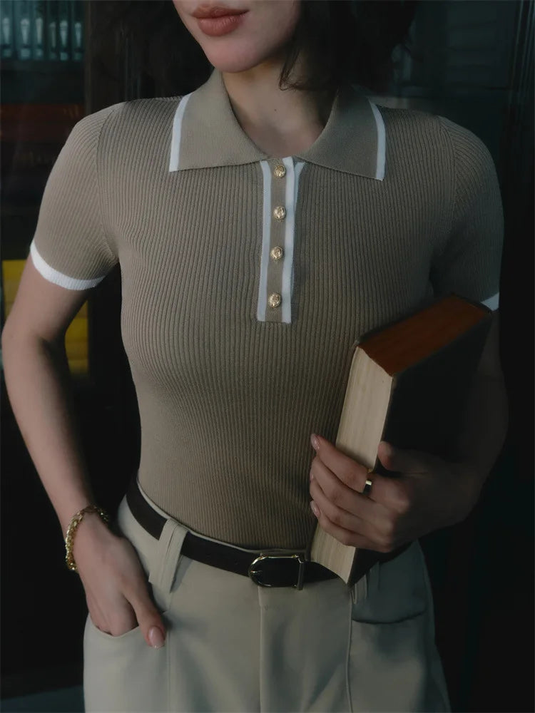 Stylish Work Outfits, Outfit Summer Ideas Casual Contrast Corduroy Top Stylish Work Outfits, Outfit Summer Ideas Casual Contrast Corduroy Top