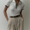 Stylish Work Outfits, Outfit Summer Ideas Casual Contrast Corduroy Top