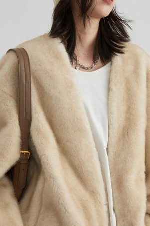 Stylish Work Outfits, Outfit Summer Ideas Casual Plush Jacket