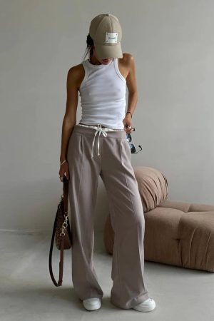 Stylish Work Outfits, Outfit Summer Ideas Casual Tailored Pants