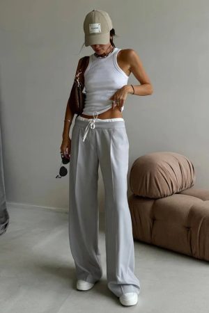 Stylish Work Outfits, Outfit Summer Ideas Casual Tailored Pants