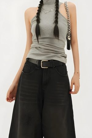 Stylish Work Outfits, Outfit Summer Ideas Casual Wide Leg Denim Shorts