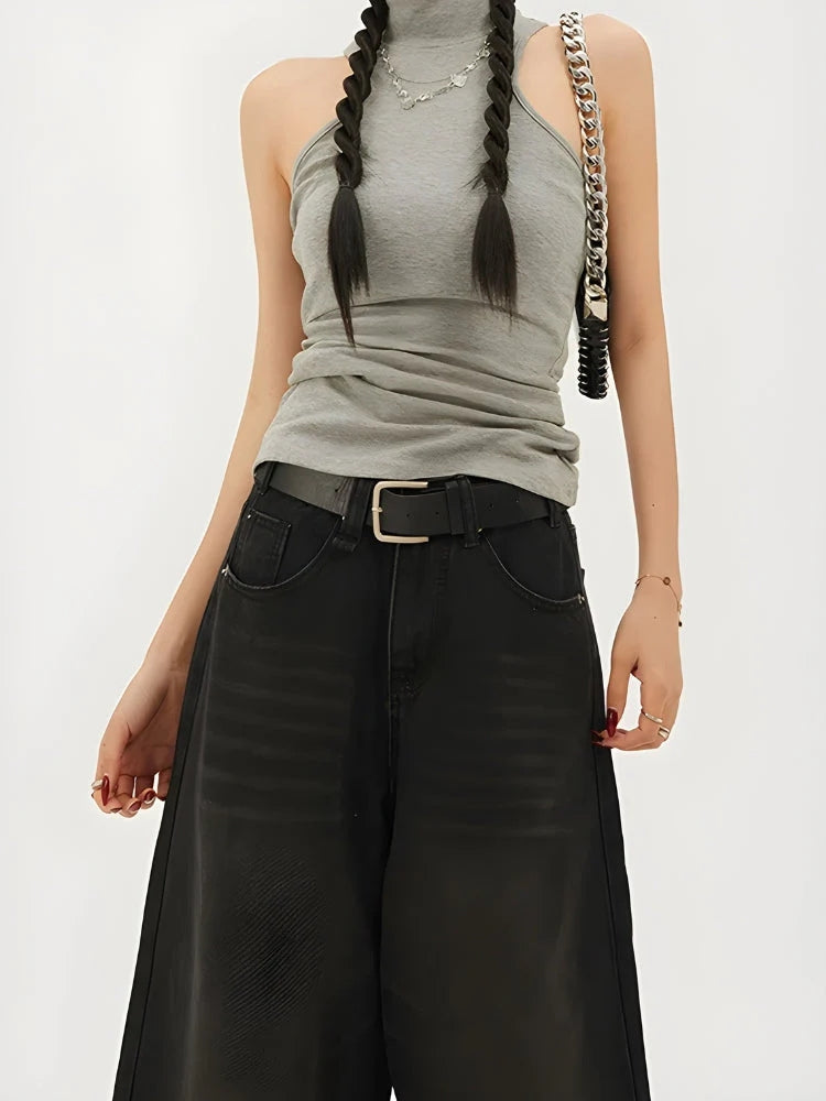 Stylish Work Outfits, Outfit Summer Ideas Casual Wide Leg Denim Shorts Stylish Work Outfits, Outfit Summer Ideas Casual Wide Leg Denim Shorts