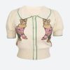 Stylish Work Outfits, Outfit Summer Ideas Cat Embroidered Sweater