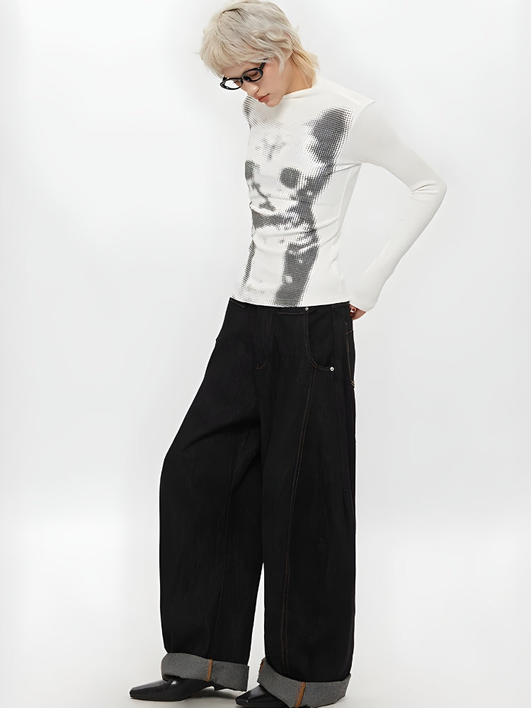 Stylish Work Outfits, Outfit Summer Ideas Cat High Neck Top Stylish Work Outfits, Outfit Summer Ideas Cat High Neck Top