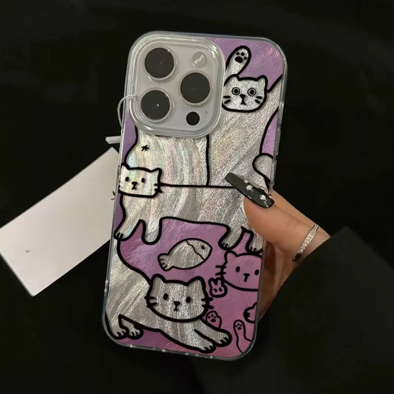 Stylish Work Outfits, Outfit Summer Ideas Cat Metallic Phone Case Stylish Work Outfits, Outfit Summer Ideas Cat Metallic Phone Case