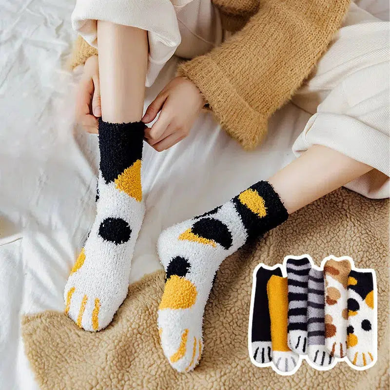 Stylish Work Outfits, Outfit Summer Ideas Cat Paw Plush Socks Stylish Work Outfits, Outfit Summer Ideas Cat Paw Plush Socks