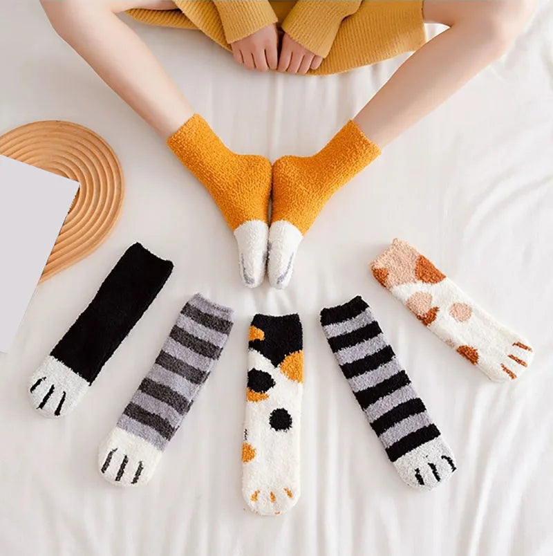 Stylish Work Outfits, Outfit Summer Ideas Cat Paw Plush Socks Stylish Work Outfits, Outfit Summer Ideas Cat Paw Plush Socks