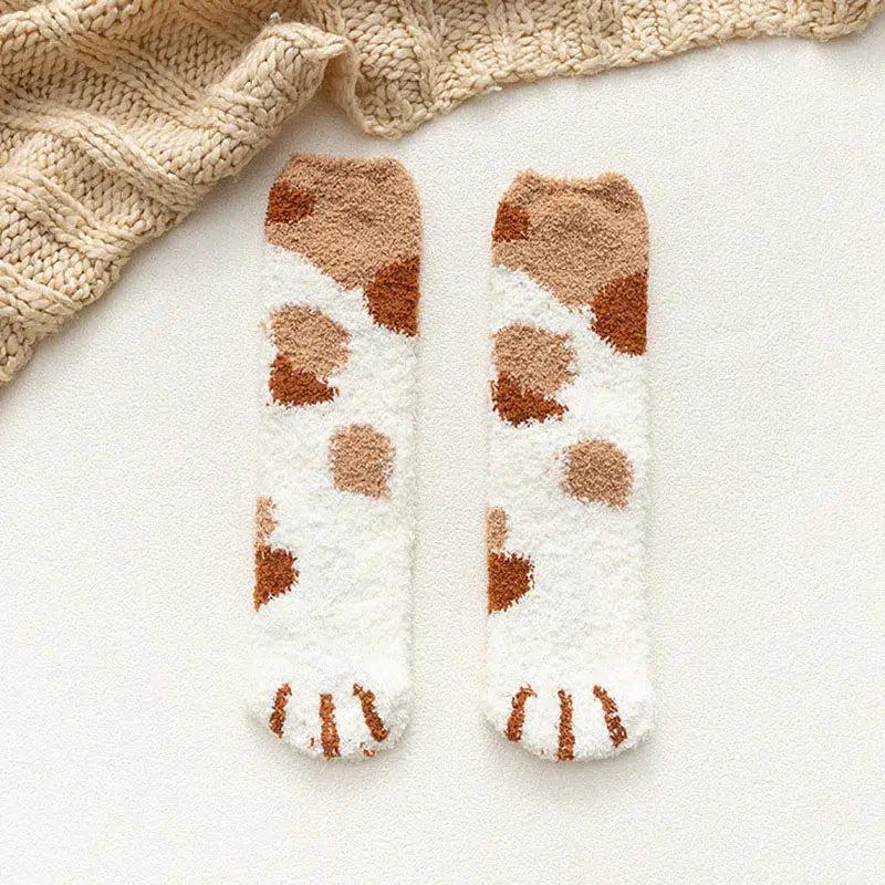 Stylish Work Outfits, Outfit Summer Ideas Cat Paw Plush Socks Stylish Work Outfits, Outfit Summer Ideas Cat Paw Plush Socks