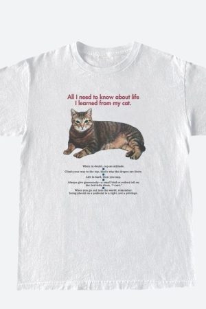 Stylish Work Outfits, Outfit Summer Ideas Cat Tee