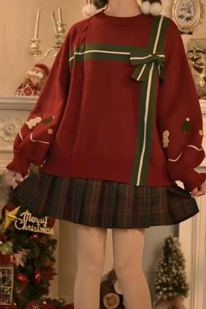 Stylish Work Outfits, Outfit Summer Ideas Christmas Gift Box Sweater