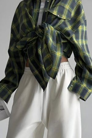 Stylish Work Outfits, Outfit Summer Ideas Classic Plaid Shirt
