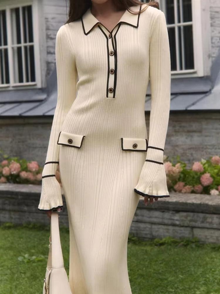 Stylish Work Outfits, Outfit Summer Ideas Classic Ribbed Midi Dress Stylish Work Outfits, Outfit Summer Ideas Classic Ribbed Midi Dress