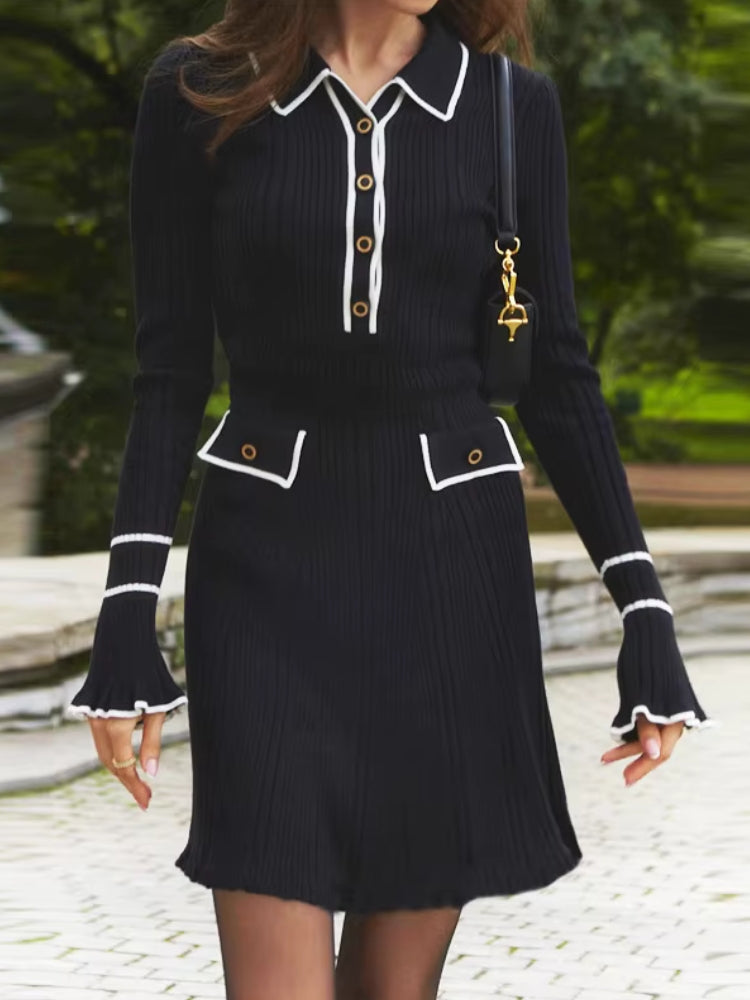 Stylish Work Outfits, Outfit Summer Ideas Classic Ribbed Midi Dress Stylish Work Outfits, Outfit Summer Ideas Classic Ribbed Midi Dress