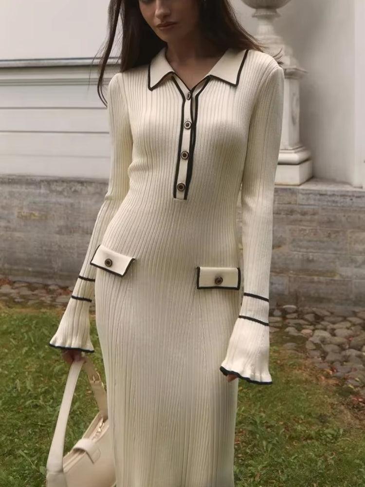 Stylish Work Outfits, Outfit Summer Ideas Classic Ribbed Midi Dress Stylish Work Outfits, Outfit Summer Ideas Classic Ribbed Midi Dress