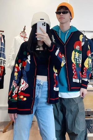 Stylish Work Outfits, Outfit Summer Ideas Clowns Knitted Cardigan
