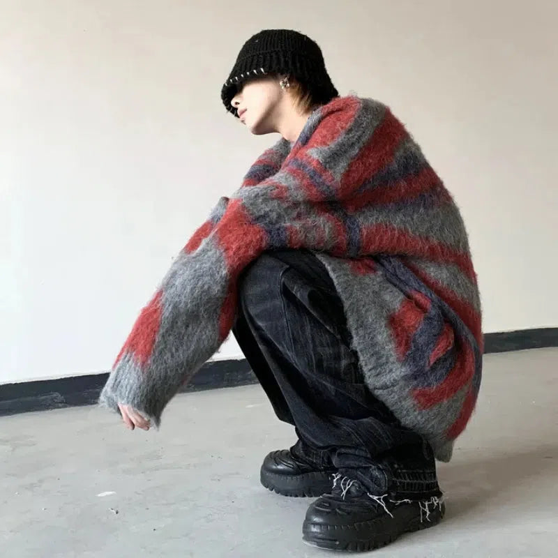 Stylish Work Outfits, Outfit Summer Ideas Colorful Patterned Knitted Sweater Stylish Work Outfits, Outfit Summer Ideas Colorful Patterned Knitted Sweater