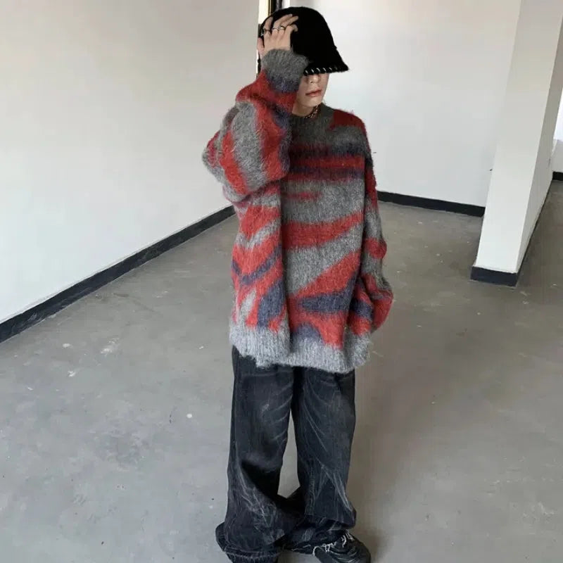 Stylish Work Outfits, Outfit Summer Ideas Colorful Patterned Knitted Sweater Stylish Work Outfits, Outfit Summer Ideas Colorful Patterned Knitted Sweater