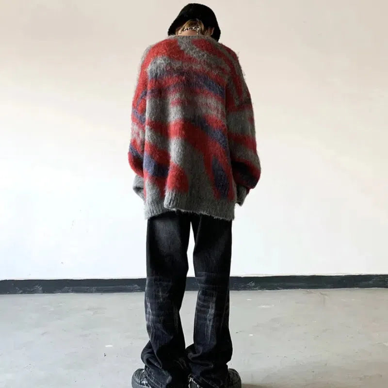 Stylish Work Outfits, Outfit Summer Ideas Colorful Patterned Knitted Sweater Stylish Work Outfits, Outfit Summer Ideas Colorful Patterned Knitted Sweater