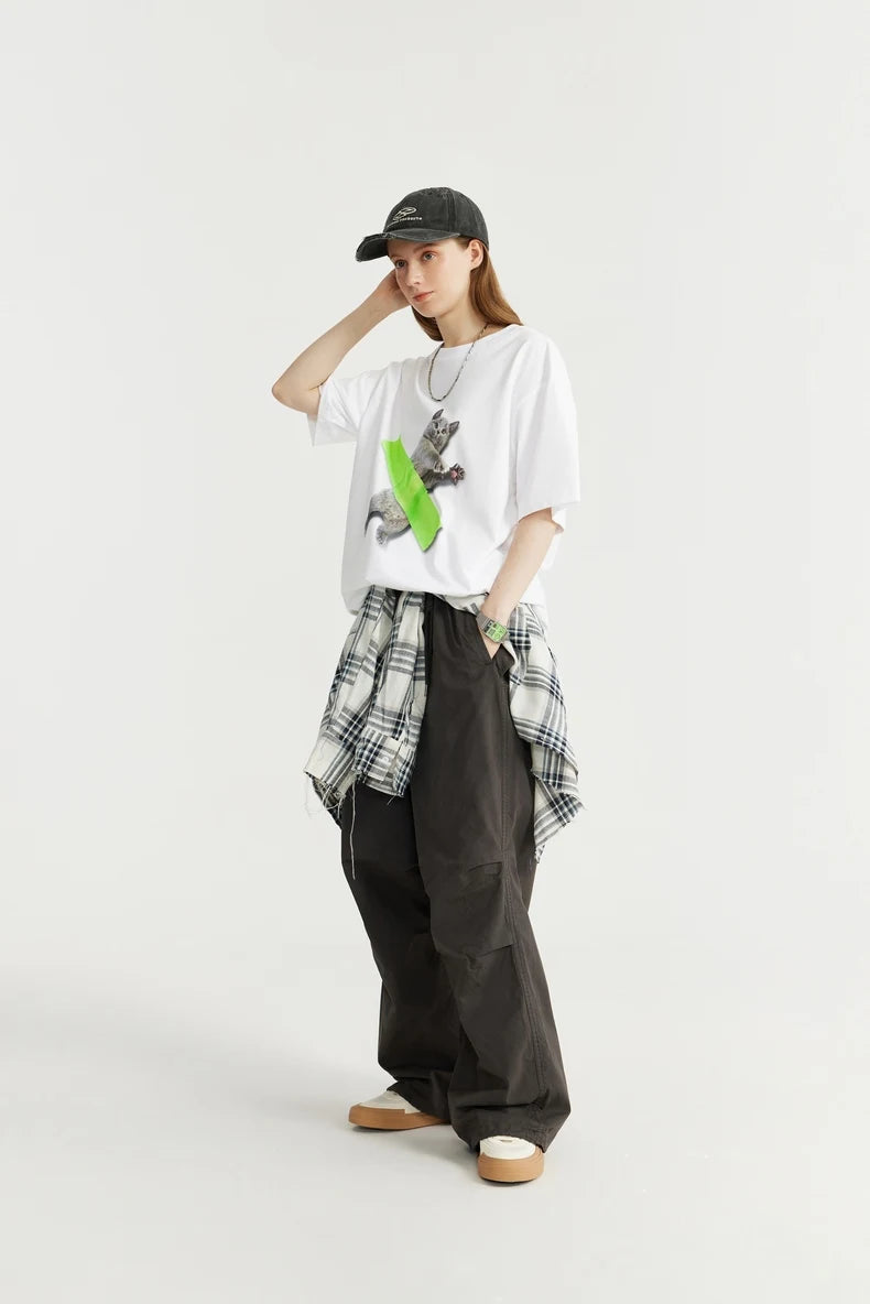 Stylish Work Outfits, Outfit Summer Ideas Contemporary Cat Art Tee