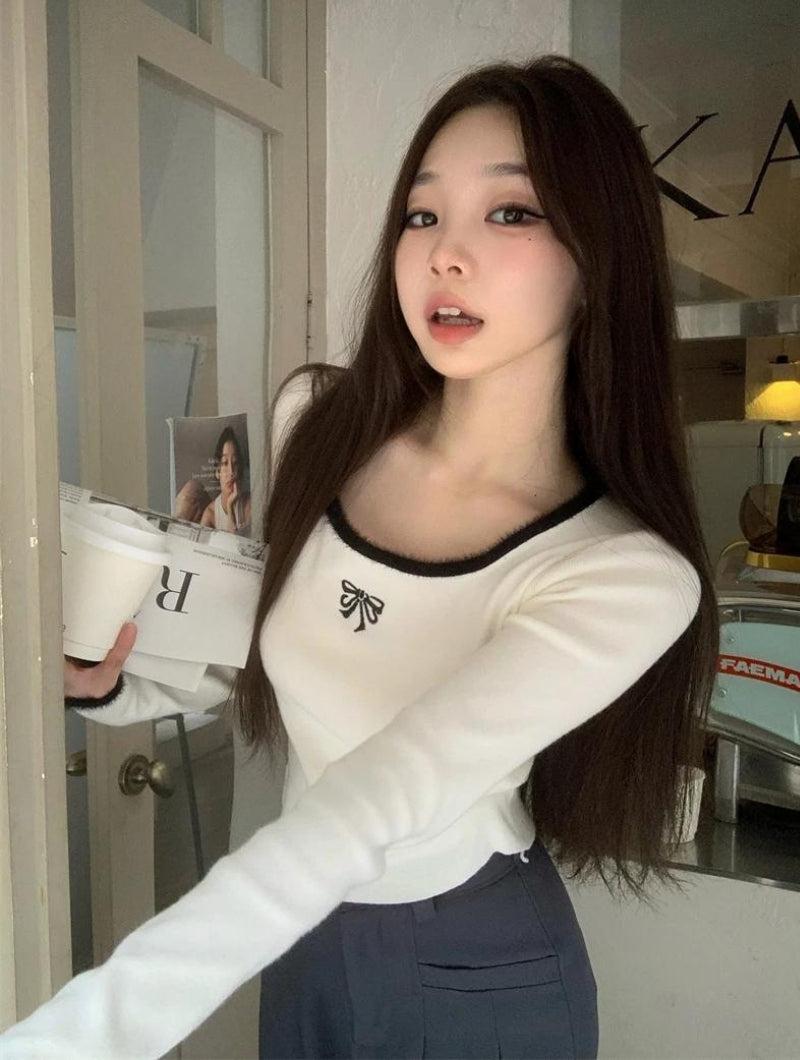 Stylish Work Outfits, Outfit Summer Ideas Coquette Bow Fluffy Neck Top Stylish Work Outfits, Outfit Summer Ideas Coquette Bow Fluffy Neck Top