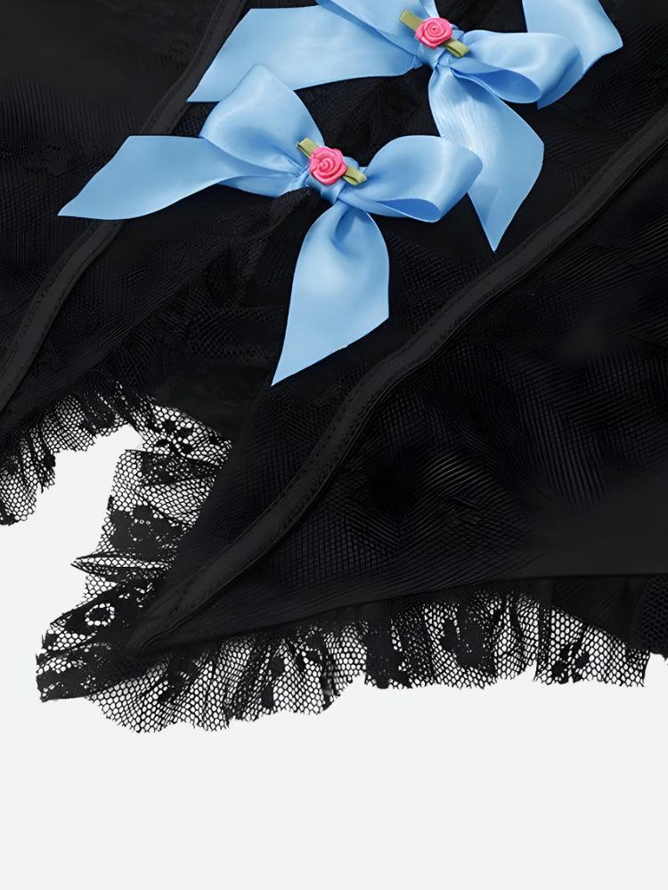 Stylish Work Outfits, Outfit Summer Ideas Coquette Bow Lace Top Stylish Work Outfits, Outfit Summer Ideas Coquette Bow Lace Top