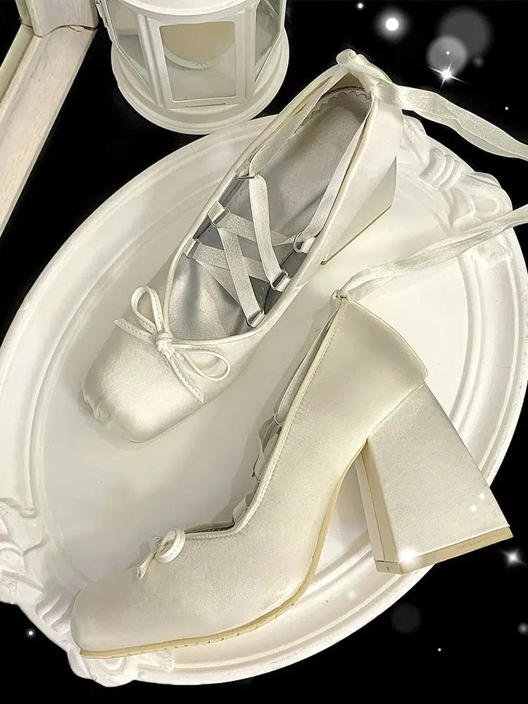 Stylish Work Outfits, Outfit Summer Ideas Coquette Bow Lace Up High Heels Stylish Work Outfits, Outfit Summer Ideas Coquette Bow Lace Up High Heels