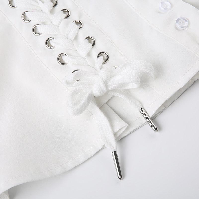 Stylish Work Outfits, Outfit Summer Ideas Coquette Cap Sleeve Lace Up Top Stylish Work Outfits, Outfit Summer Ideas Coquette Cap Sleeve Lace Up Top