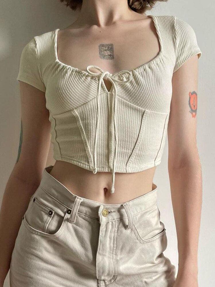 Stylish Work Outfits, Outfit Summer Ideas Coquette Cropped Corset Top Stylish Work Outfits, Outfit Summer Ideas Coquette Cropped Corset Top