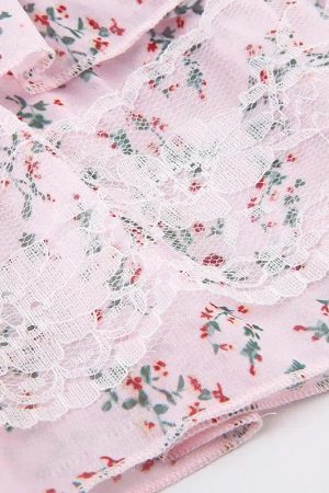 Stylish Work Outfits, Outfit Summer Ideas Coquette Floral Ruffled Mini Skirt