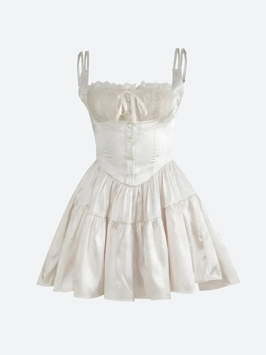 Stylish Work Outfits, Outfit Summer Ideas Coquette Floral Satin Mini Dress Stylish Work Outfits, Outfit Summer Ideas Coquette Floral Satin Mini Dress