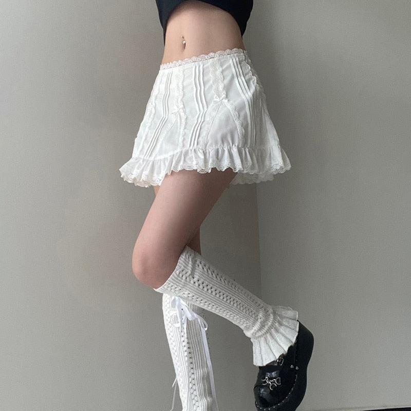 Stylish Work Outfits, Outfit Summer Ideas Coquette Frill Hem Mini Skirt Stylish Work Outfits, Outfit Summer Ideas Coquette Frill Hem Mini Skirt