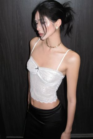 Stylish Work Outfits, Outfit Summer Ideas Coquette Lace Top