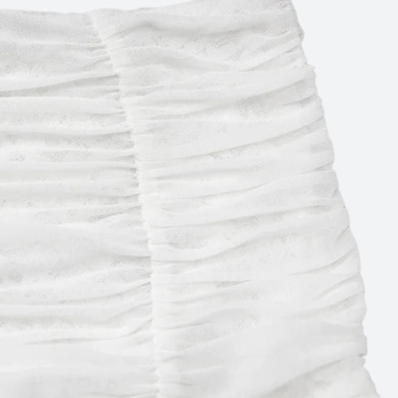 Stylish Work Outfits, Outfit Summer Ideas Coquette Lace Top & Ruched Mini Skirt Two Piece Set Stylish Work Outfits, Outfit Summer Ideas Coquette Lace Top & Ruched Mini Skirt Two Piece Set