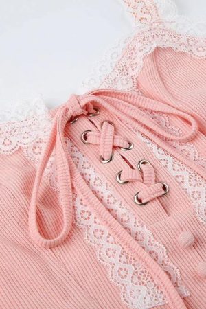 Stylish Work Outfits, Outfit Summer Ideas Coquette Lace Up Corset Top