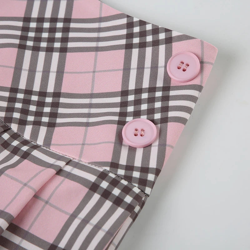Stylish Work Outfits, Outfit Summer Ideas Coquette Plaid Mini Skort Stylish Work Outfits, Outfit Summer Ideas Coquette Plaid Mini Skort