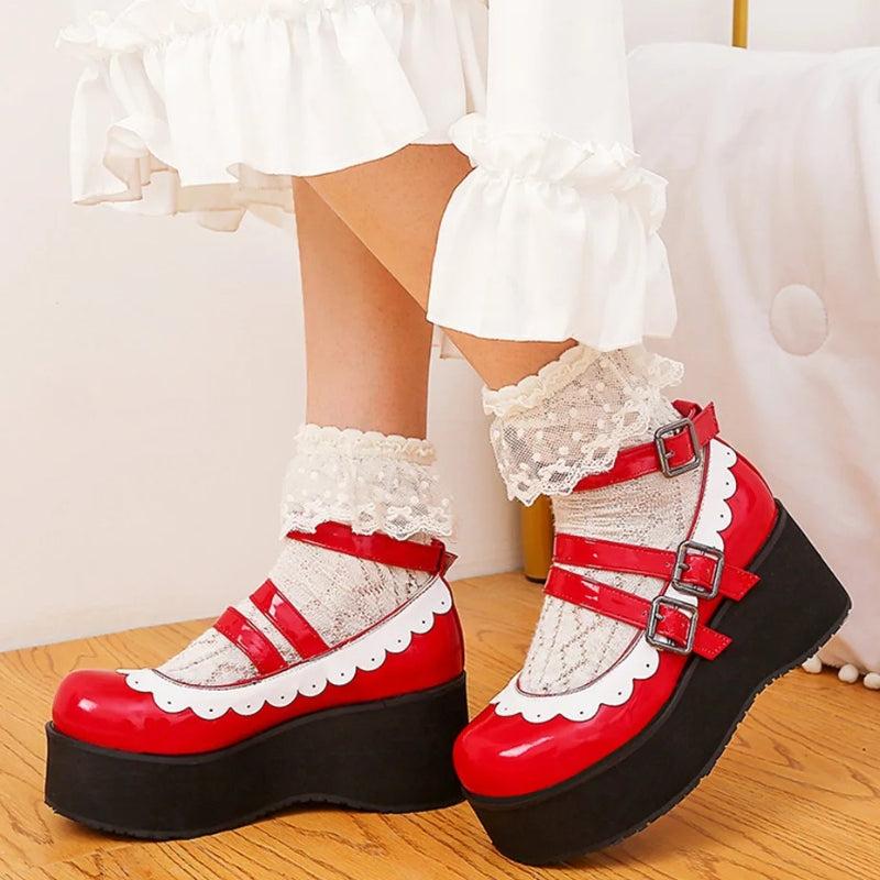 Stylish Work Outfits, Outfit Summer Ideas Coquette Platform Mary Jane Shoes Stylish Work Outfits, Outfit Summer Ideas Coquette Platform Mary Jane Shoes