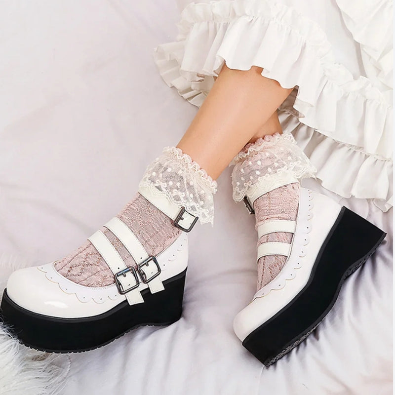 Stylish Work Outfits, Outfit Summer Ideas Coquette Platform Mary Jane Shoes Stylish Work Outfits, Outfit Summer Ideas Coquette Platform Mary Jane Shoes