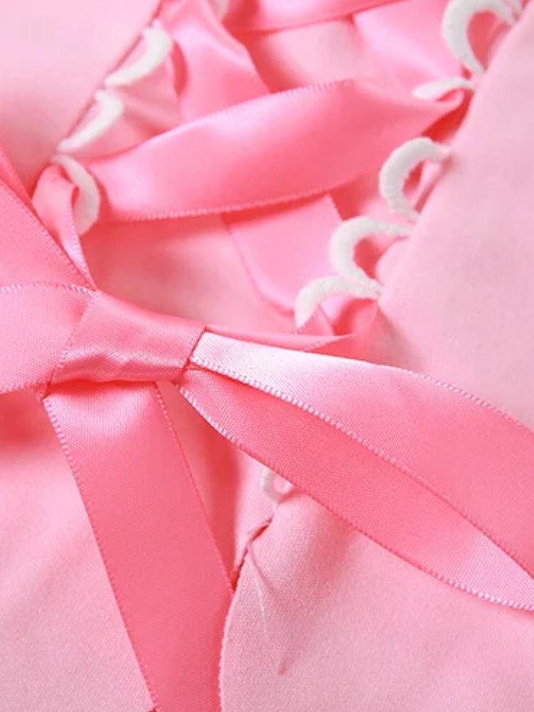 Stylish Work Outfits, Outfit Summer Ideas Coquette Ribbon Bow Tube Top Stylish Work Outfits, Outfit Summer Ideas Coquette Ribbon Bow Tube Top