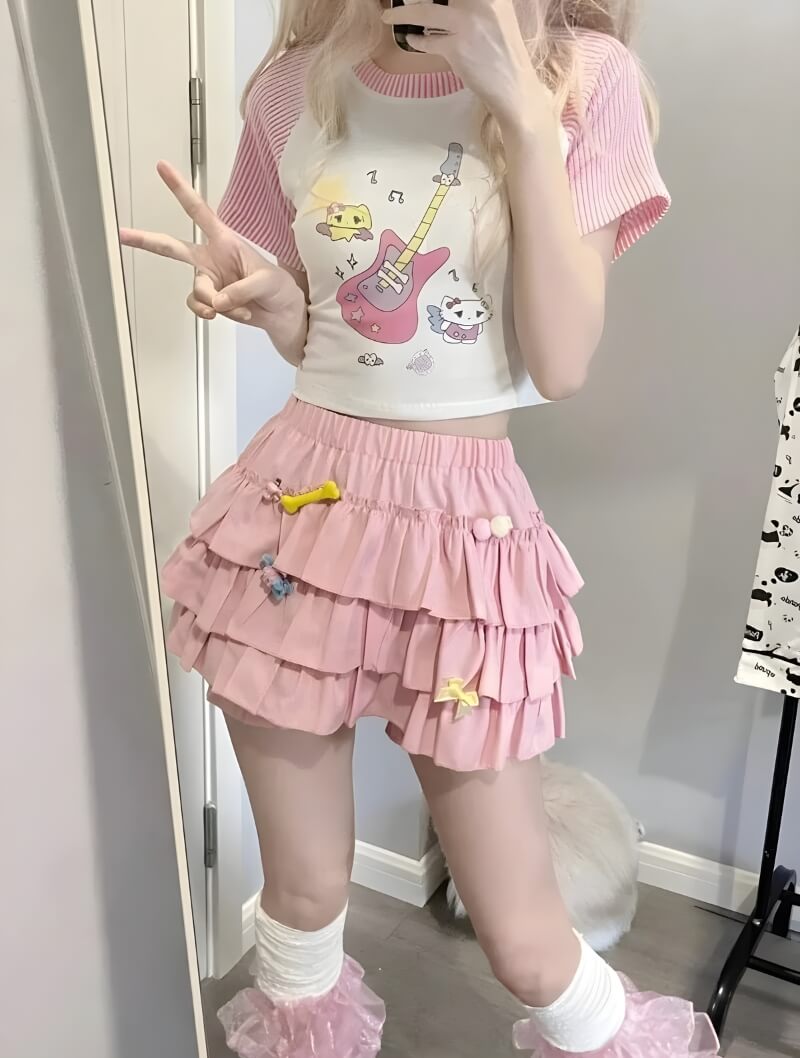 Stylish Work Outfits, Outfit Summer Ideas Coquette Ruffle Mini Skort Stylish Work Outfits, Outfit Summer Ideas Coquette Ruffle Mini Skort