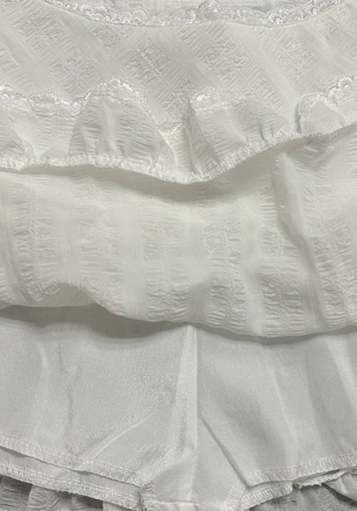 Stylish Work Outfits, Outfit Summer Ideas Coquette Ruffled Lace Mini Skirt Stylish Work Outfits, Outfit Summer Ideas Coquette Ruffled Lace Mini Skirt